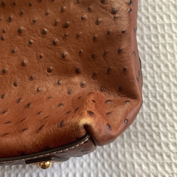 Dooney and Bourke Cross Body Ostrich Bucket Bag - Picture 12 of 12